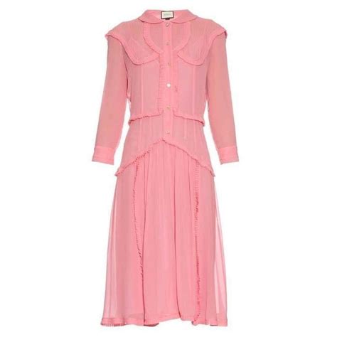 gucci pink dress with ruffles|cute gucci dress.